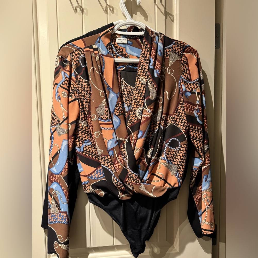 Aritzia Babaton drape bodysuit XS